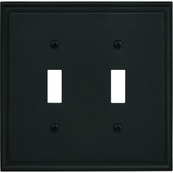 15% OFF Mulholland 2 Toggle Wall Plate, Black Bronze
