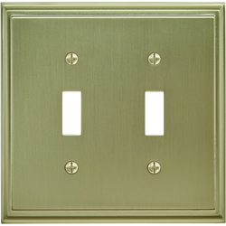 Mulholland 2 Toggle Wall Plate, Golden Champagne