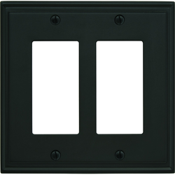 Mulholland 2 Rocker Wall Plate, Black Bronze