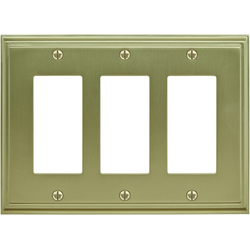 Mulholland 3 Rocker Wall Plate, Golden Champagne