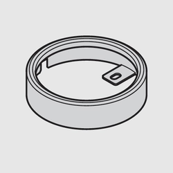 Final Sale, Loox 24V 3010 Surface Mount Ring, Silver