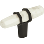 Marble White/Black Bronze
