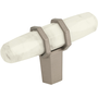 Marble White/Satin Nickel