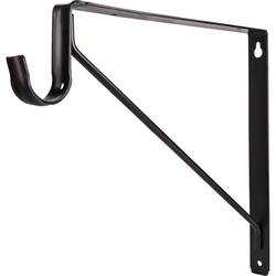 1 Inch Width x 12-1/2 Inch Depth x 10-7/8 Inch Height Shelf &amp; Rod Support Bracket for 1516 Series Closet Rod, Dark Bronze