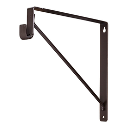 1 Inch Width x 11-3/4 Inch Depth x 10-3/4 Inch Height Shelf &amp; Rod Support Bracket for 1530 Series Closet Rod, Dark Bronze