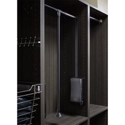 10% OFF HR Expanding Wardrobe Lift, 33 to 48-Inch Width x 32-5/8 Inch Height, EZ Install Brackets Included, Black Powder Coat