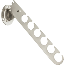 3 Inch Width x 10-15/16 Inch Depth x 3 Inch Height Adjustable Laundry Valet, Satin Nickel