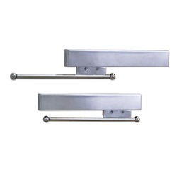 11-5/8 Inch Length Sliding Valet Rod with Built-in Stopper on Ends, Polished Chrome