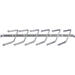 11 Inch Width x 2-1/4 Inch Depth x 2 Inch Height Screw Mounted Tie Rack, Polished Chrome 