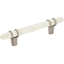 Marble White/Satin Nickel