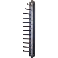 1-1/2 Inch Width x 2-7/8 Inch Depth x 10-1/4 Inch Height Screw Mounted Cascading Tie Rack, Brushed Oil Rubbed Bronze