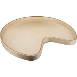 32 Inch Diameter Kidney Banded Lazy Susan with Swivel Preinstalled