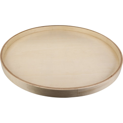 20 Inch Diameter Round Banded Lazy Susan with Swivel Preinstalled