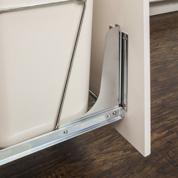 Door Mount Kit for CAN-EBM Series Waste Containers, Polished Chrome