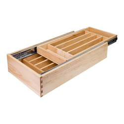 11-1/2 Inch Width Double Cutlery Drawer, Min. Cabinet Opening: 12 Inch Width