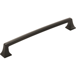 Mulholland 12 Inch Center to Center Traditional Appliance Pull, Black Bronze