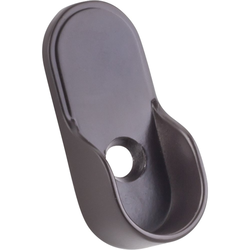 Mounting Bracket for Oval Closet Rod 32 mm Knock-in Type, Dark Bronze