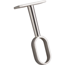 10% OFF Middle Mounting Bracket for Oval Closet Rod, Satin Nickel