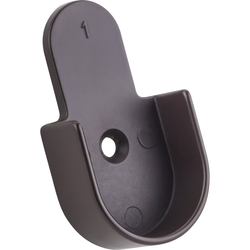 Mounting Bracket for 1-1/16 Inch Round Closet Rod 32mm Knock-in Type-Dark Bronze