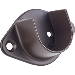 Open Mounting Bracket for 1-1/16 Inch Round Closet Rod Screw-in Type-Dark Bronze