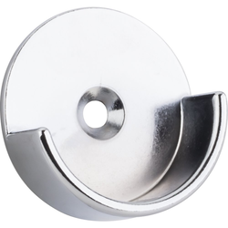 Open Closet Bracket for 1-5/16 Inch Round Closet Rod, Polished Chrome