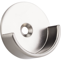 Open Closet Bracket for Round 1-5/16 Inch Closet Rod, Satin Nickel