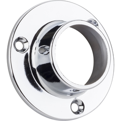 Closed Closet Bracket for Round 1-5/16 Inch Closet Rod w/ Screws-Polished Chrome