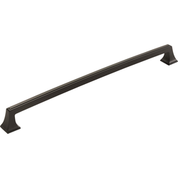 Mulholland 18 Inch Center to Center Traditional Appliance Pull, Black Bronze