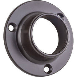Closed Closet Bracket for Round 1-5/16 Inch Closet Rod with Screws, Dark Bronze