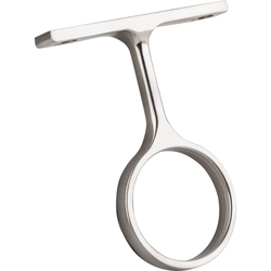 Middle Mounting Bracket for Round 1-5/16 Inch Close Rod, Satin Nickel