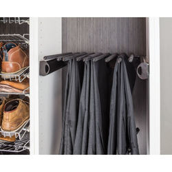 30-1/2 Inch Width Pant Rack for 14 Inch Deep Closet System, Satin Nickel