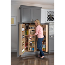 25-15/16 Inch Width x 8 Inch Depth x 45-5/8 Inch Depth Swingout Pantry Organizer, Min. Cabinet Opening: 33 Inch Wide