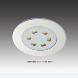  Hera R55-LED White Trim Spotlight, 24V/3W each, 2-1/4 Inch Diameter Cutout, Warm White 