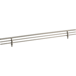 17 Inch Width Shoe Fence for Shelving, Satin Nickel