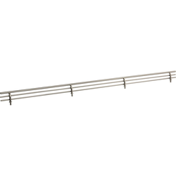 29 Inch Witdh Shoe Fence for Shelving, Satin Nickel