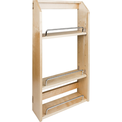 10% OFF 12-1/2 Inch Width x 4 Inch Depth x 24 Inch Height Adjustable Spice Rack for 18 Wall Cabinet, Min. Cabinet Opening: 15 Inch Width