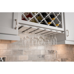 30 Inch Width Wooden Stemware Rack, for 12" Depth Cabinets, Maple, Min. Cabinet Opening: 30 Inch Width