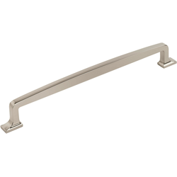 Westerly 12 Inch Center to Center Transitional Appliance Pull, Polished Nickel