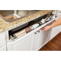 14 Inch Width Tipout (2) Tray Set, Stainless Steel