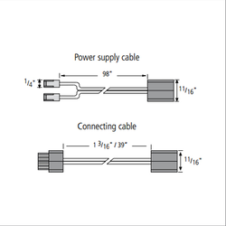 Clearance Sale, Twinstick2-LED 1-3/16 inch Connecting Cable