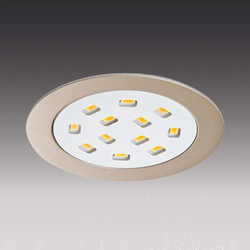 SR68-LED Brushed Aluminum Swivel Spotlight, Cool White