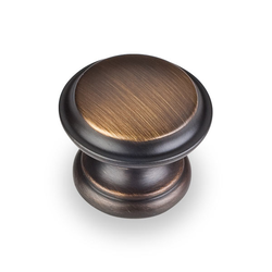 Cordova 1-3/8 Inch Diameter Antique Brushed Satin Brass Cabinet Knob