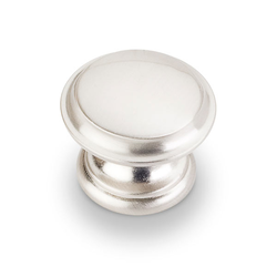 Cordova 1-3/8 Inch Diameter Satin Nickel Cabinet Knob
