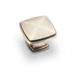 Milan 1 1-3/16 Inch Diameter Antique Brass Cabinet Knob