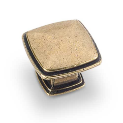 Milan 1 1-3/16 Inch Diameter Antique English Machined Cabinet Knob