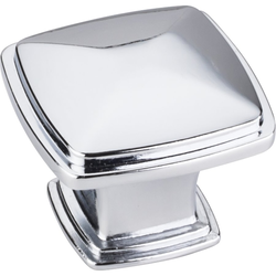 Milan 1-3/16 Inch Diameter Polished Chrome Cabinet Knob