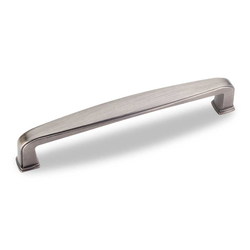 Milan 1 5-1/16 Inch Center to Center Bright Nickel Brushed with Dull Lacquer Cabinet Pull