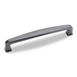 Milan 1 5-1/16 Inch Center to Center Dark Antique Copper Machined Cabinet Pull