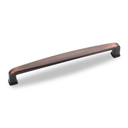 Milan 1 6-5/16 Inch Center to Center Dark Brushed Antique Copper Cabinet Pull