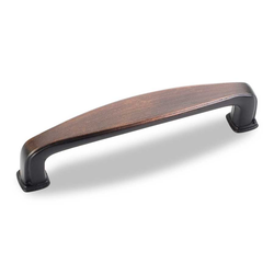 Milan 1 3-3/4 Inch Center to Center Dark Brushed Antique Copper Cabinet Pull